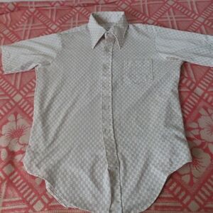 JC Penney Towncraft Shirt Penn Prest Button Up Short Sleeve Men’s Vintage 16